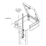 Roof Hatch with Safety Post, Roof Hatch Safety Post