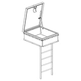 Aluminum Fixed Ladder - ALACCRH-Fixed Ladder-Industrial Ladder and Scaffolding, Inc.-AnyLadder